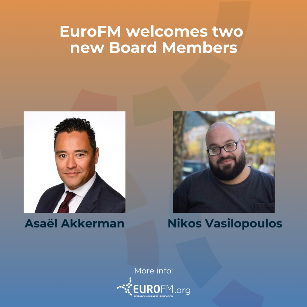 EuroFM welcomes two new Board Members: Asaël Akkerman and Nikos Vasilopoulos